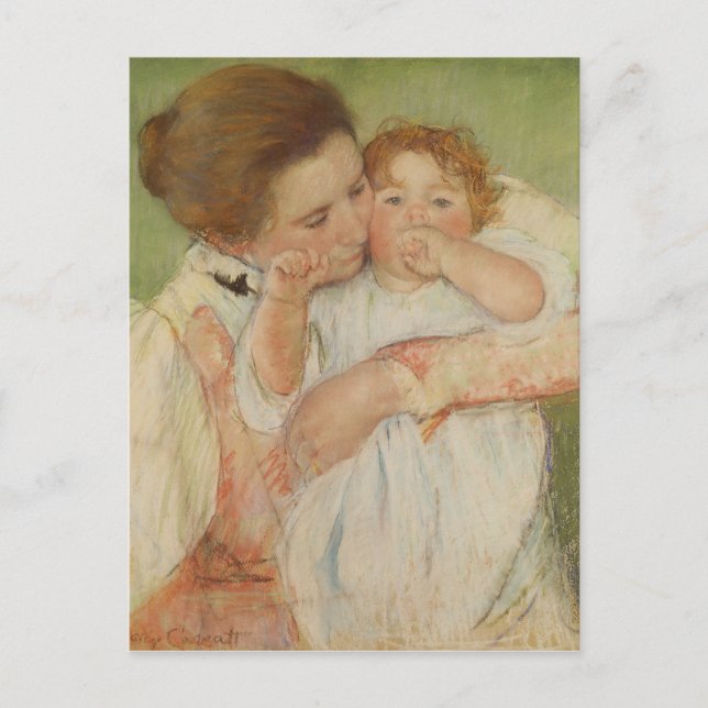 Carte Postale Mère et enfant, 1897 (Devant)