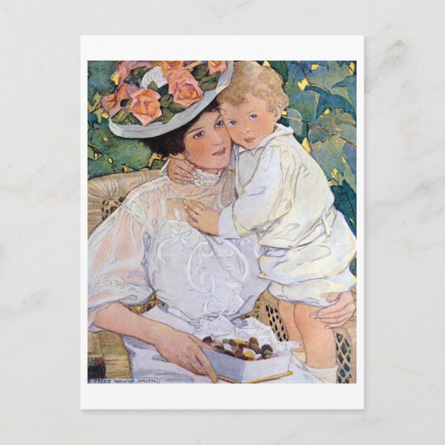 Carte Postale Mère et enfant, Jessie Willcox Smith (Devant)