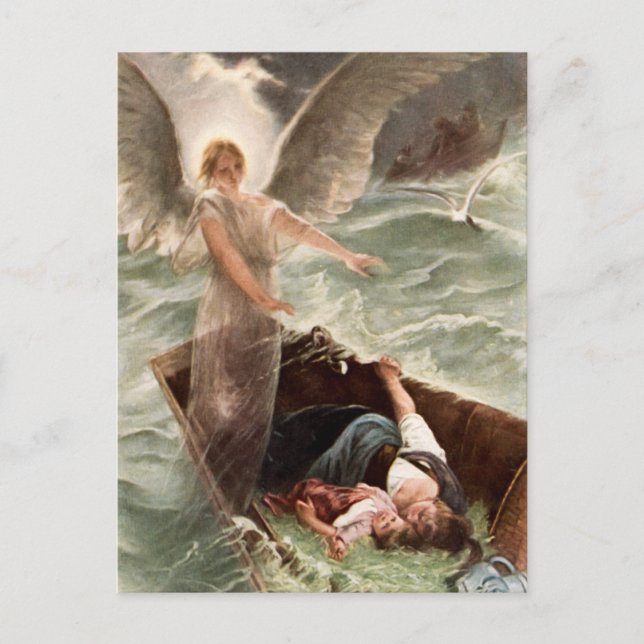 Carte Postale Mère et enfant Karl Raupp (Devant)