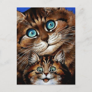 Carte Postale « Mère et enfant » par Louis Wain