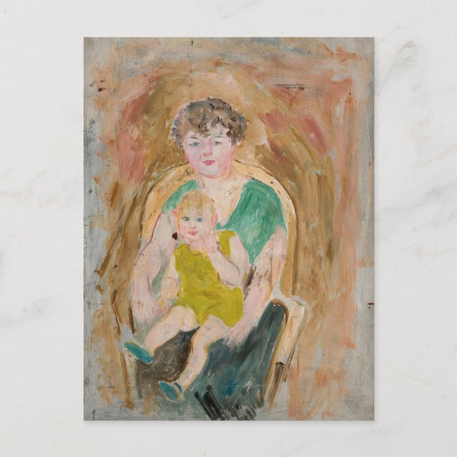 Carte Postale Mère et Enfant | Tadeusz Makowski (Devant)