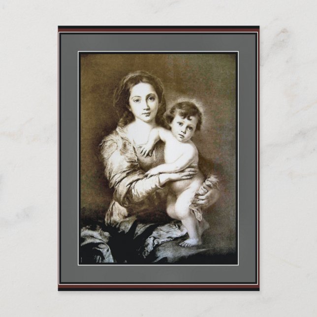 Carte Postale Mère et enfant, vintage (Devant)