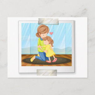 Carte Postale Mère et fille