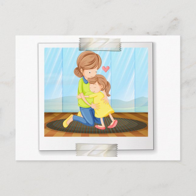 Carte Postale Mère et fille (Devant)