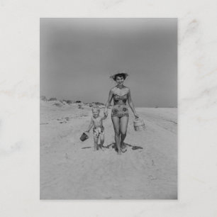 Carte Postale Mère et Fils