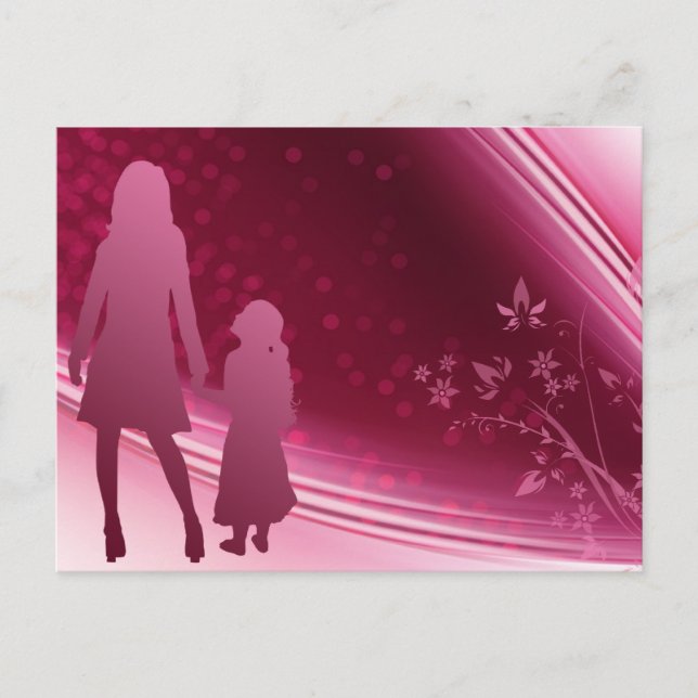 Carte Postale Mère - fille (Devant)