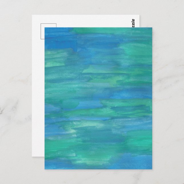 Carte Postale Mère Terre Abstraite (Devant / Derrière)