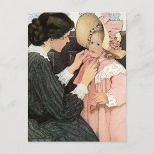 Carte Postale Mère vintage et enfant par Jessie Willcox Smith