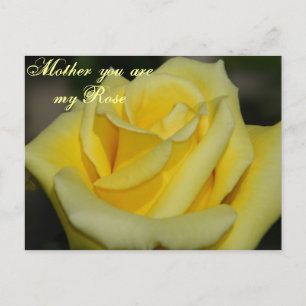 Carte Postale Mère Vous êtes mon Rose/N'importe quelle occasion_