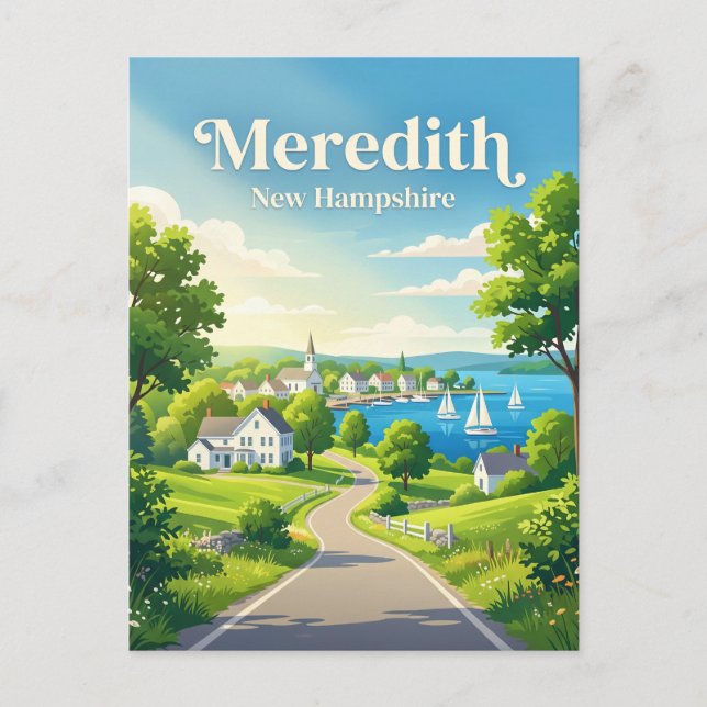 Carte Postale Meredith États-Unis (Devant)