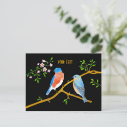 Carte Postale Merles bleus