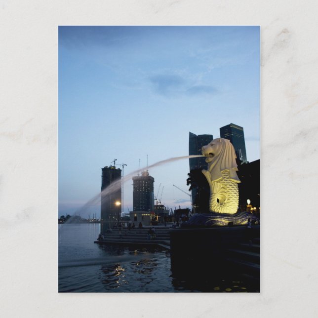 Carte postale Merlion (Devant)