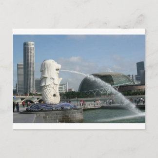 Carte Postale Merlion Singapour