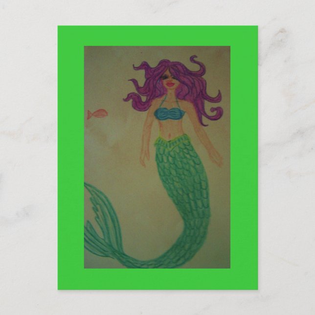 carte postale mermaid (Devant)