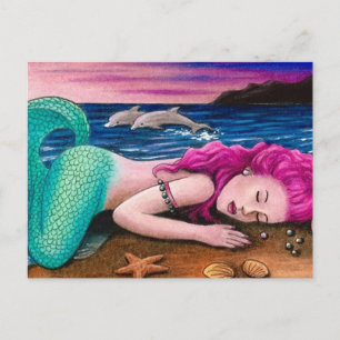 carte postale mermaid 12