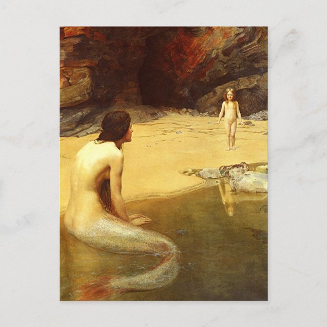 Carte Postale Mermaid and Child (Devant)