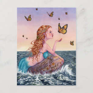 Carte Postale Mermaid Art Postcard