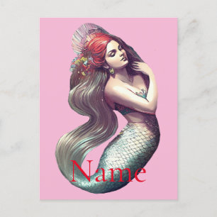 Carte Postale Mermaid Beauté de Redhead Thunder_Cove