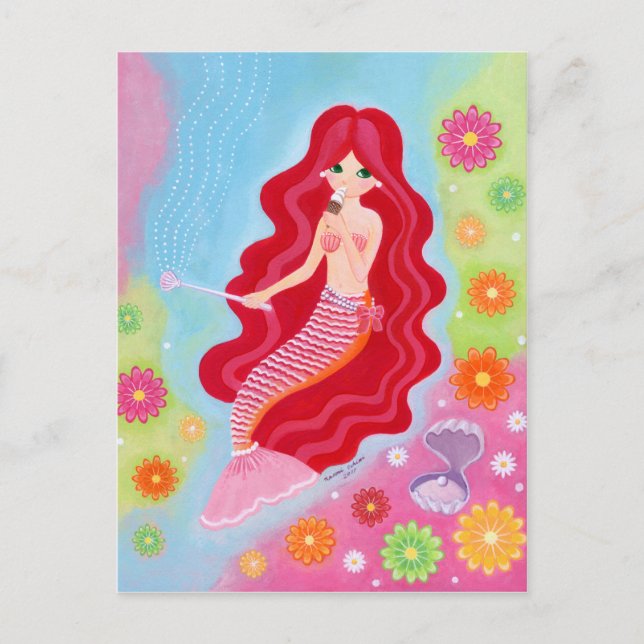 Carte Postale Mermaid Dream peinture (Devant)