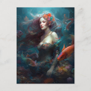 Carte postale Mermaid Imaginaire Art