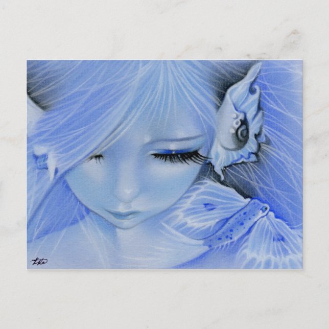 Carte postale mermaid poisson créature (Devant)