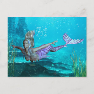 Carte postale Mermaid - Sirène d'Imaginaire