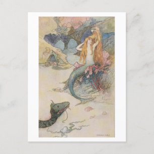 Carte Postale Mermaid Warwick Goble