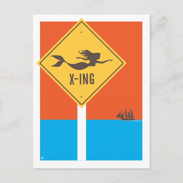Carte Postale Mermaid X ing (Devant)