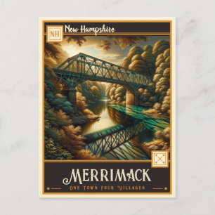 Carte Postale Merrimack, New Hampshire Vintage