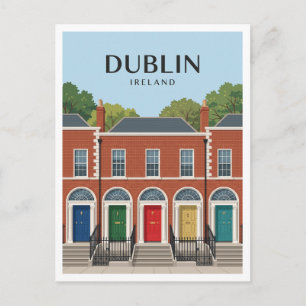 Carte Postale Merrion Square Dublin Irlande