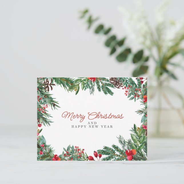 Carte Postale merry chrismas in u (Debout devant)