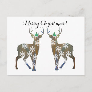 Carte postale Merry Christmas Deer