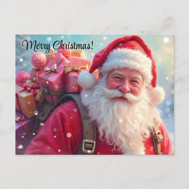 Carte Postale Merry Christmas Santa Clause (Devant)