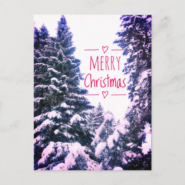 CARTE POSTALE MERRY CHRISTMAS TREIDS POSTCARD (Devant)