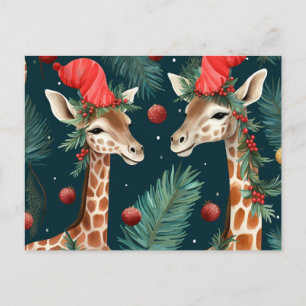 Carte postale Merry Giraffes