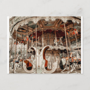 Carte Postale Merry Go Whimsical Paris France