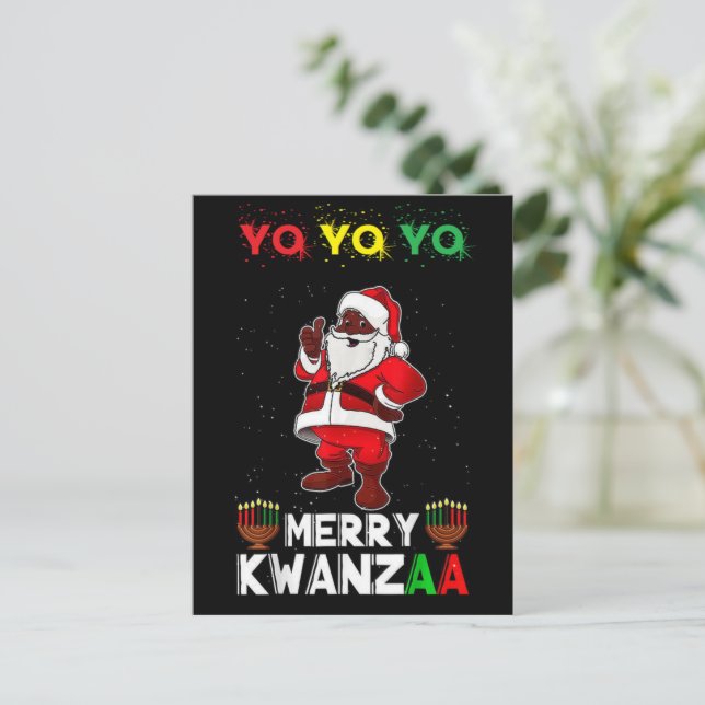Carte Postale Merry Kwanzaa Karenga (Debout devant)