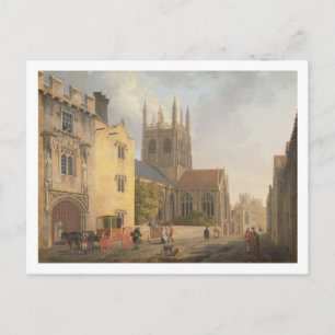 Carte Postale Merton College, Oxford, 1771 (oil on canvas)