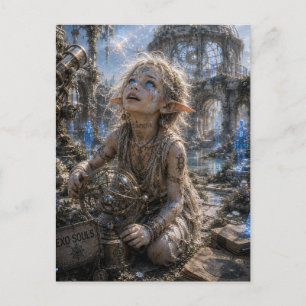 Carte Postale Merveille / Enfant des Étoiles / Jardin de l'Obser