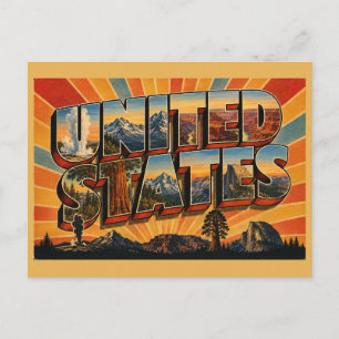 Carte Postale Merveilles naturelles des États-Unis Art du paysag