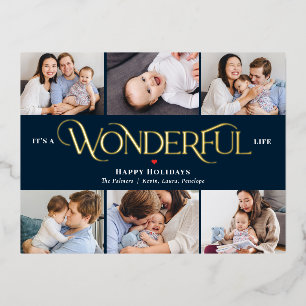 Carte postale Merveilleuse Life Foil Photo Holiday