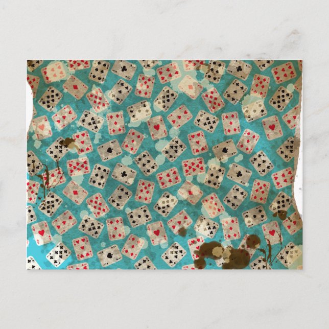 Carte Postale Merveilleux Monde des Rêves Alice Motif (Devant)