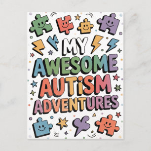 Carte Postale Mes avantages formidables de l'autisme