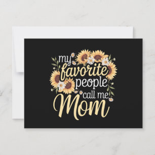 Carte Postale Mes Gens Favoris M'Appelent Maman