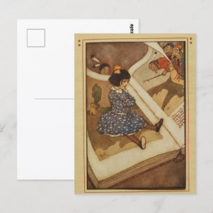 Carte Postale Mes jours avec les illustrations des fées