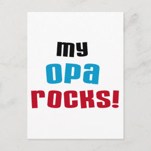 Carte Postale Mes T-shirts et cadeaux Opa déchire