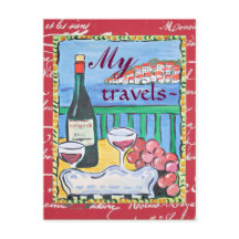 Carte postale Mes voyages