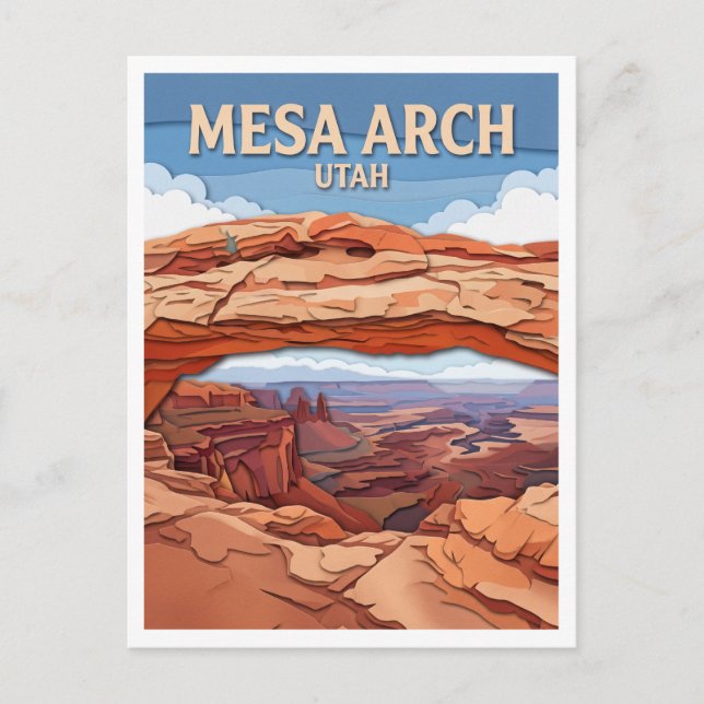 Carte Postale Mesa Arch Moab Utah (Devant)