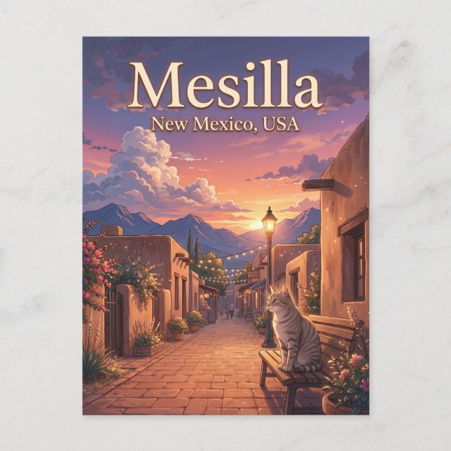 Carte Postale Mesilla, États-Unis États-Unis (Devant)
