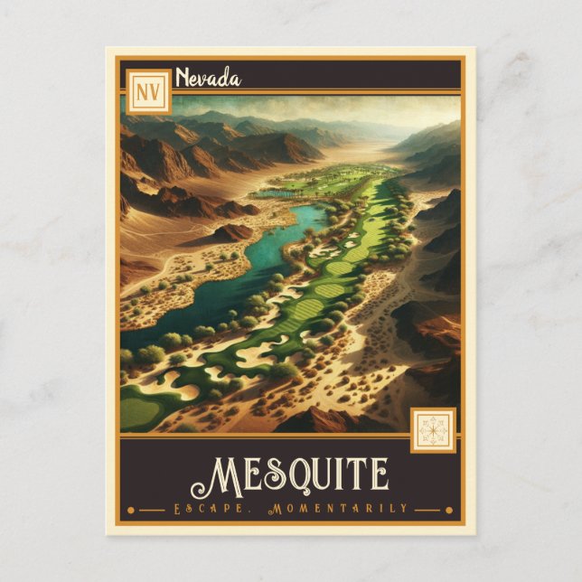Carte Postale Mesquite, Nevada | Vintage (Devant)